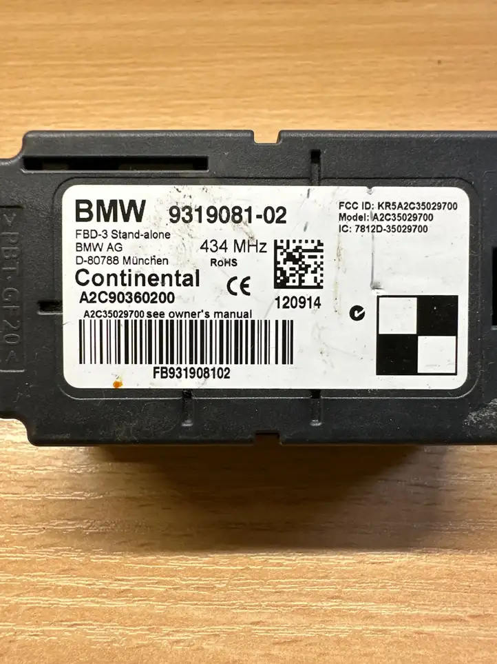 BMW 3 GT F34 (2013 - 2017) 931908102 Прочие блоки управления — фото 3