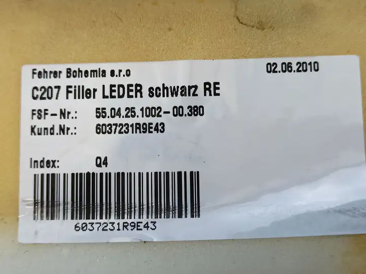 Mercedes-Benz E C207 W207 (2009 - 2017) 6037231R9E43 Верхняя боковая отделка заднего сиденья — фото 5