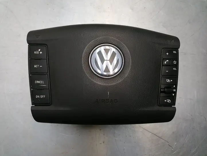 Volkswagen Touareg I (2002 - 2010) 7L6880201BM Подушка безопасности руля — фото 1