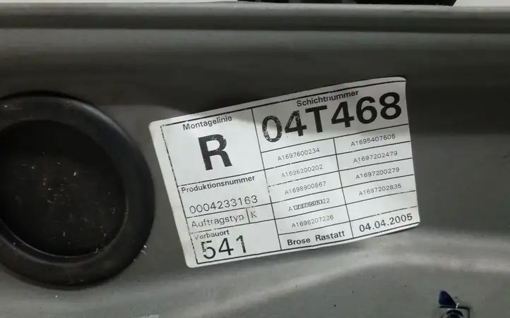 Mercedes-Benz A W169 (2004 - 2012) A1697600234 Стеклоподъемник передней двери (без мотора) — фото 2