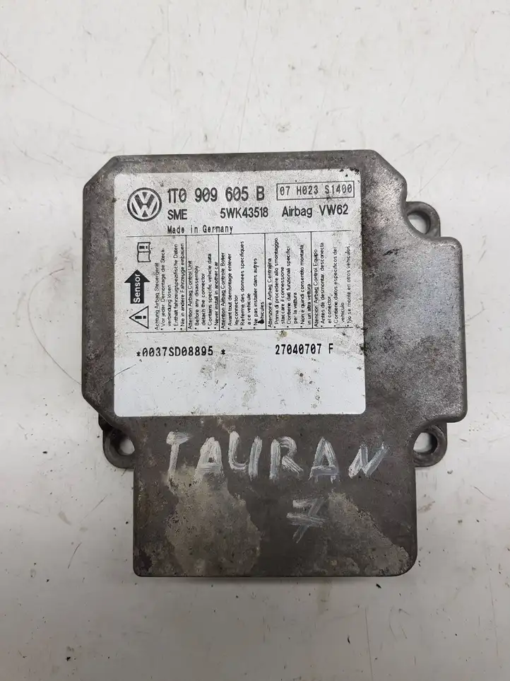 Volkswagen Touran I (2003 - 2010) 1T0909605B Датчик удара SRS — фото 1