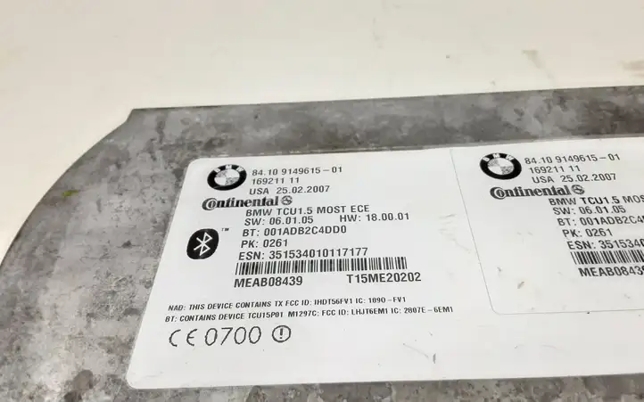 BMW 3 E90 E91 (2005 - 2012) 9149615 Bluetooth модуль — фото 3