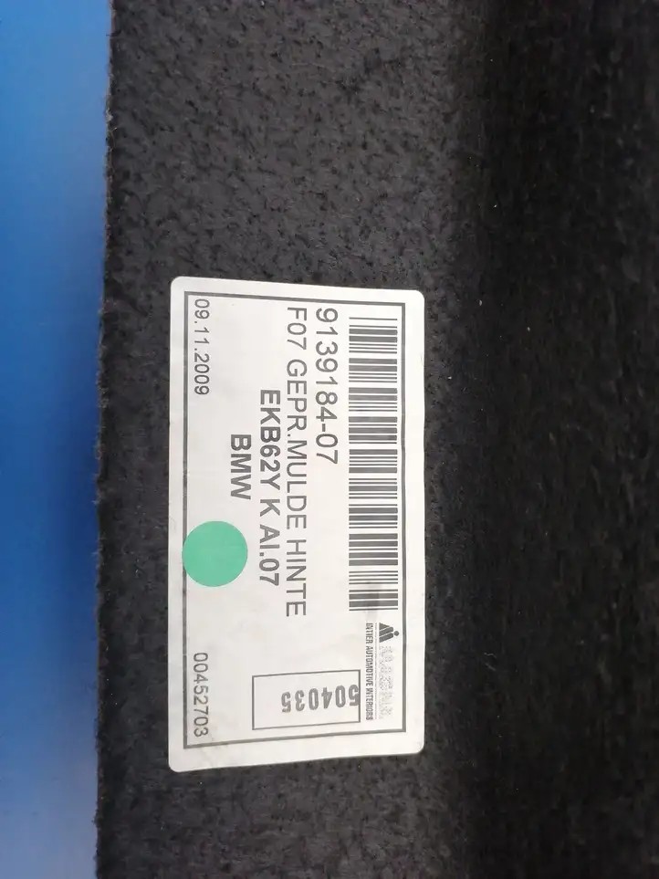 BMW 5 GT F07 (2010 - 2017)  9139184 Другая деталь отделки багажника