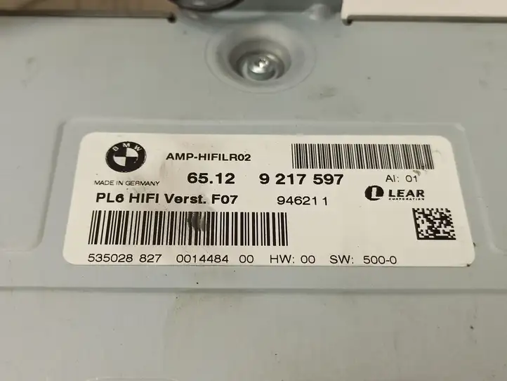 BMW 5 GT F07 (2010 - 2017) 65129217597 Усилитель звука — фото 9