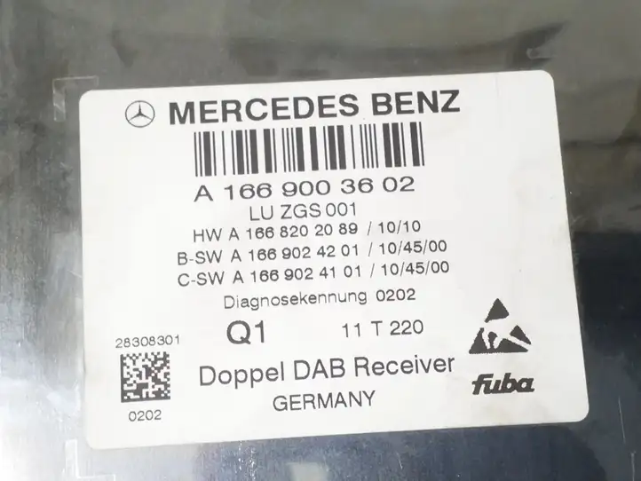 Mercedes-Benz C W204 (2007 - 2014) A1669003602 Прочие блоки управления — фото 5