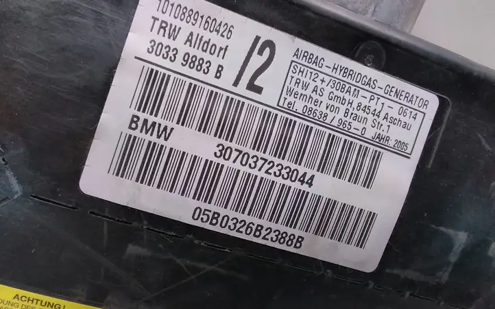 BMW X5 E53 (1999 - 2006) 307037233044 Подушка безопасности двери — фото 3