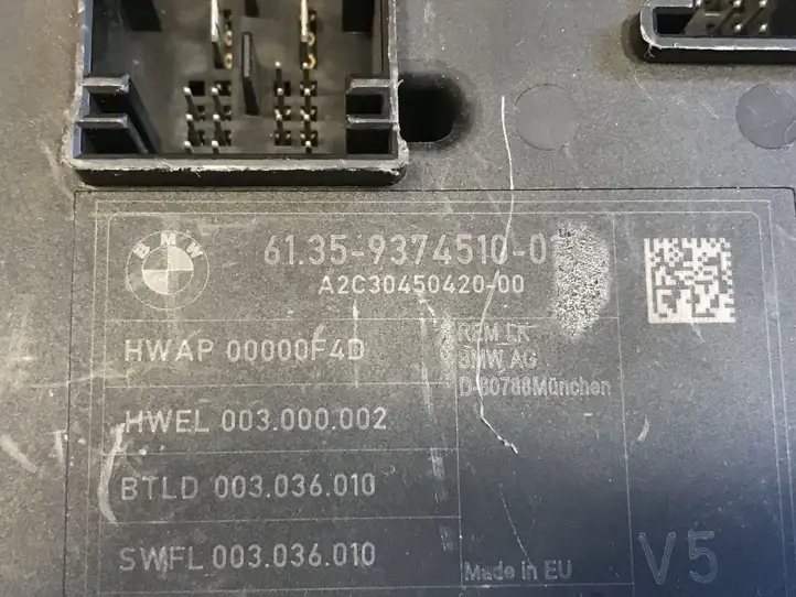BMW 1 F20 F21 (2011 - 2019) 9374510 Модуль управления кузовом (BCM) — фото 8