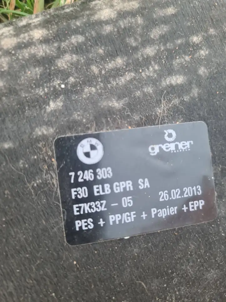 BMW 3 F30 F35 F31 (2012 - 2018) 7246303 Пол багажника — фото 3