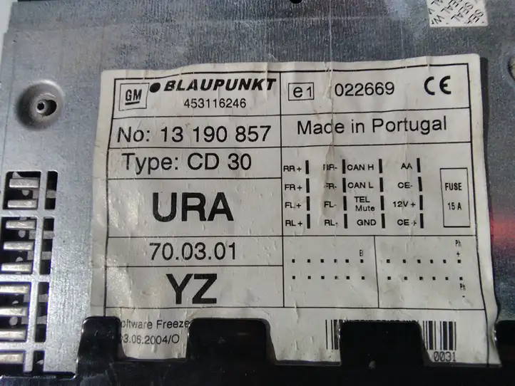 Opel Astra H (2004 - 2009) 13190857 Магнитола / мультимедийная система — фото 3