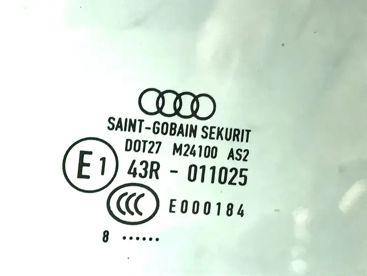 Audi A4 S4 B9 (2015 - 2019) 8W0845202 Стекло передней двери — фото 2