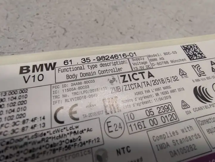 BMW 3 G20 G21 (2019 - ) 61359824616 Модуль управления кузовом (BCM) — фото 3
