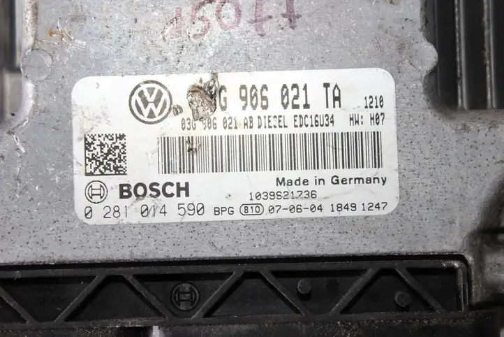 Volkswagen Eos (2006 - 2010) 0281014590 Блок управления двигателем (ЭБУ) — фото 3