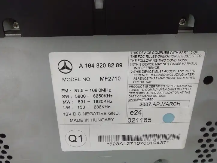 Mercedes-Benz ML W164 (2005 - 2011) A1648208289 Магнитола / мультимедийная система — фото 5