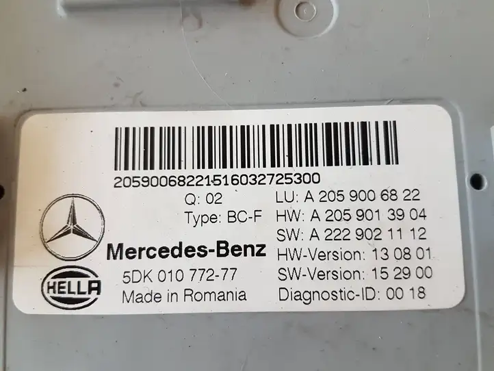 Mercedes-Benz C W205 (2014 - 2021) A2059006822 Модуль комфорта — фото 1