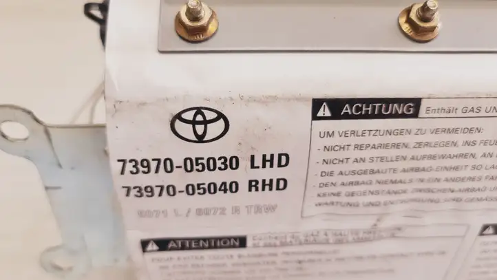 Toyota Avensis T220 (2000 - 2003) 7397005030 Подушка безопасности пассажира — фото 1