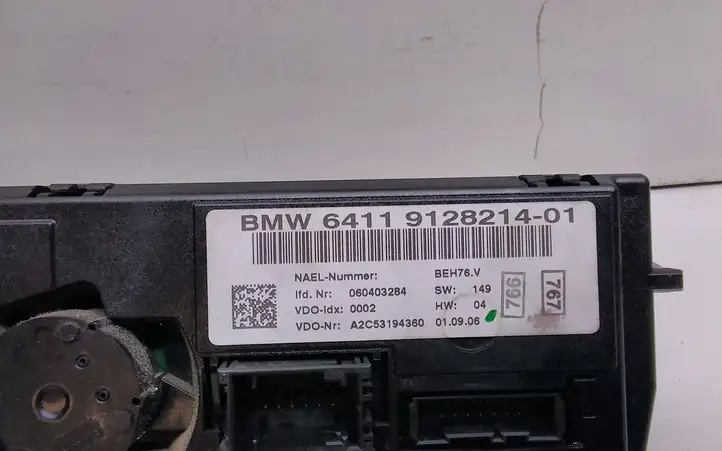 BMW 3 E90 E91 (2005 - 2012) 9128214 Блок управления климат-контролем — фото 3