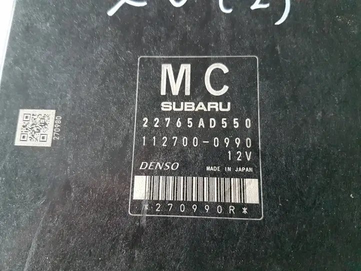 Subaru XV I (2011 - 2018) 22765AD550 Прочие блоки управления — фото 2
