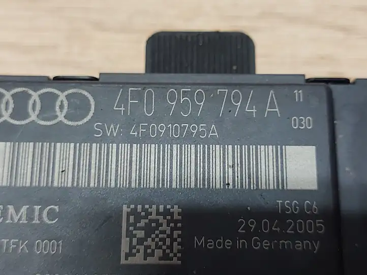 Audi A6 S6 C6 4F (2004 - 2008) 4F0959794A Блок управления дверью — фото 3