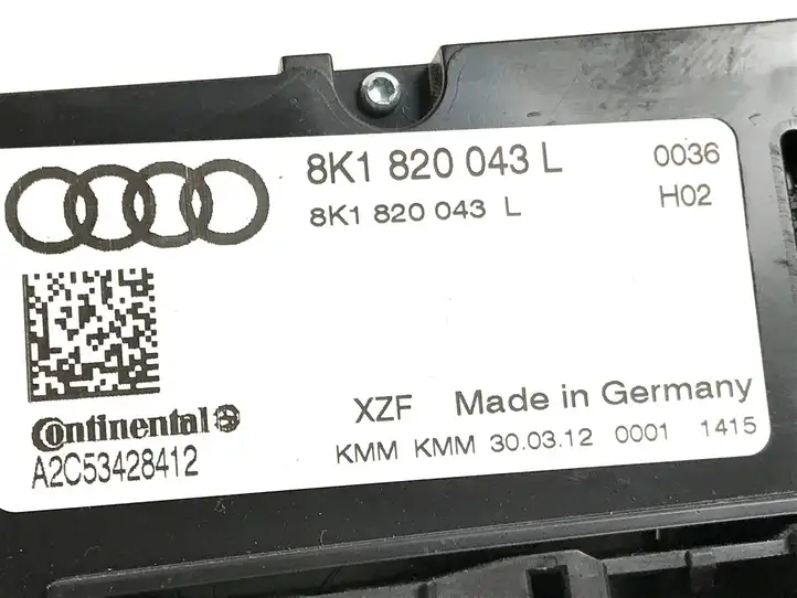Audi A4 S4 B8 8K (2011 - 2015) 8K1820043L Блок управления климат-контролем — фото 3