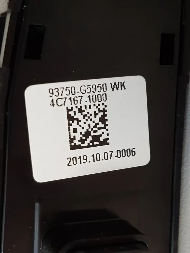 Kia Niro (2016 - ) 93750G5950WK Другие включатели / ручки/ переключатели — фото 2