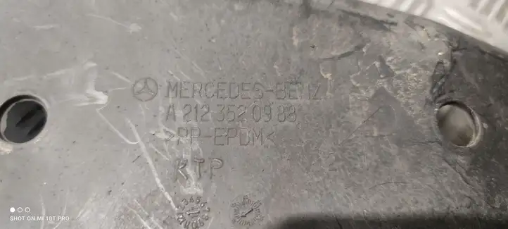 Mercedes-Benz E W212 (2009 - 2016) A2123520988 Защита днища задней части — фото 2