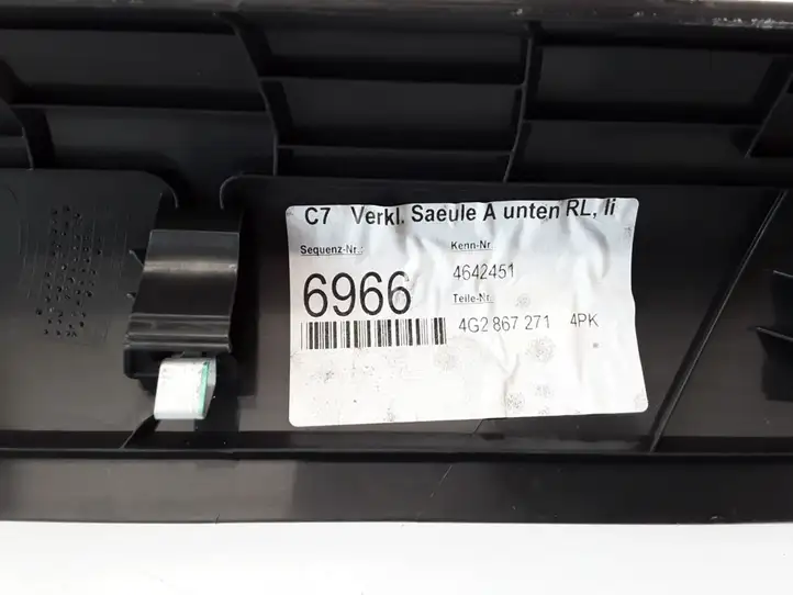 Audi A7 S7 4G (2014 - 2018) 4G2867271 Внутренняя отделка переднего порога — фото 7