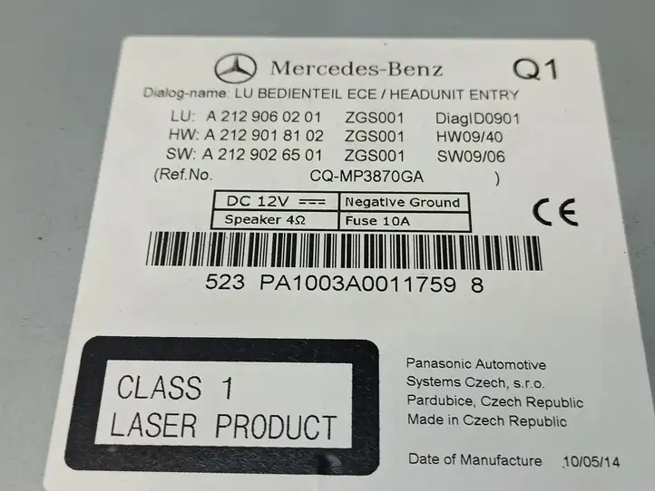 Mercedes-Benz E C207 W207 (2009 - 2017) A2129060201 Магнитола / мультимедийная система — фото 6