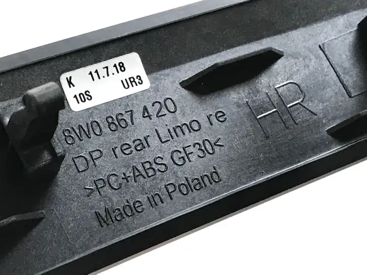 Audi A4 S4 B9 (2015 - 2019) 8W0867420 Обшивка задней двери — фото 3