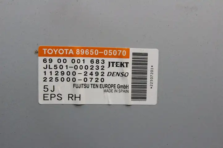 Toyota Avensis T270 (2009 - 2012) 8965005070 Блок управления рулевой рейкой — фото 3