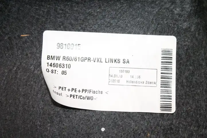 Mini Cooper Countryman R60 (2010 - 2016) 9807115 Боковая обшивка багажника — фото 2
