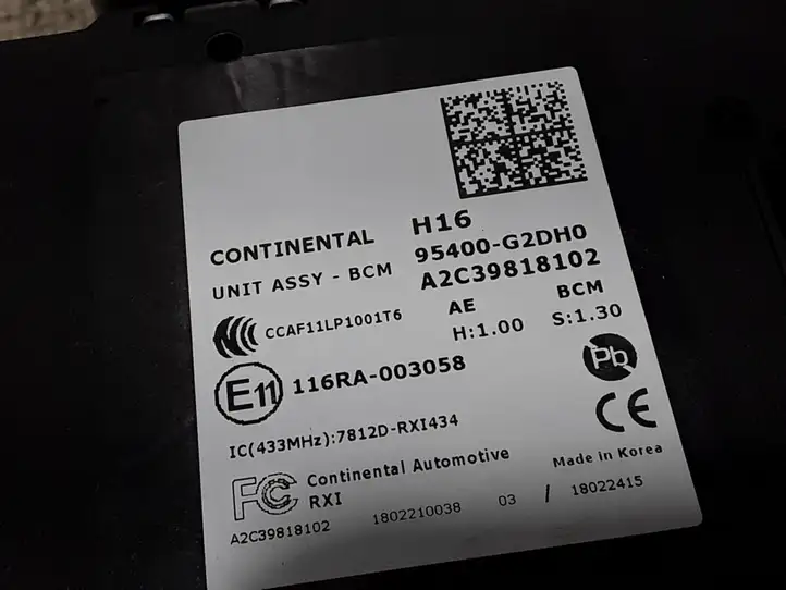 Hyundai Ioniq (2016 - ) 95400G2DH0 Модуль комфорта — фото 2