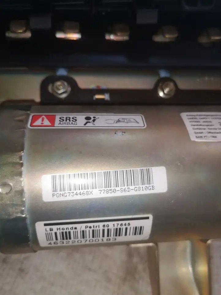 Honda Civic (2001 - 2005) 77850S6DG810GB Подушка безопасности пассажира — фото 3