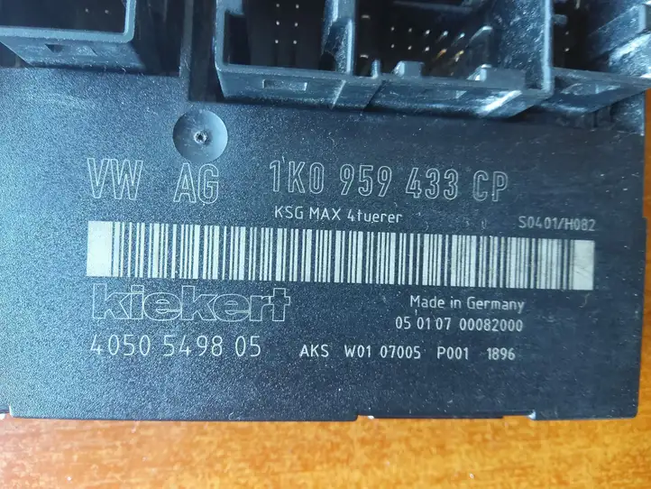 Volkswagen Touran I (2003 - 2010) 1K0959433CP Модуль комфорта — фото 1