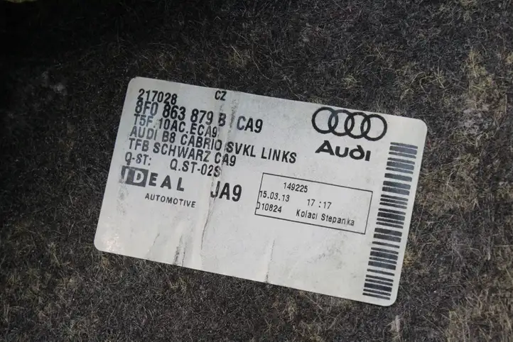 Audi A5 8T 8F (2011 - 2016) 8F0863879B Боковая обшивка багажника — фото 7