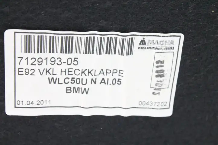 BMW 3 E92 E93 (2005 - 2014) 7129193 Обшивка багажника — фото 9