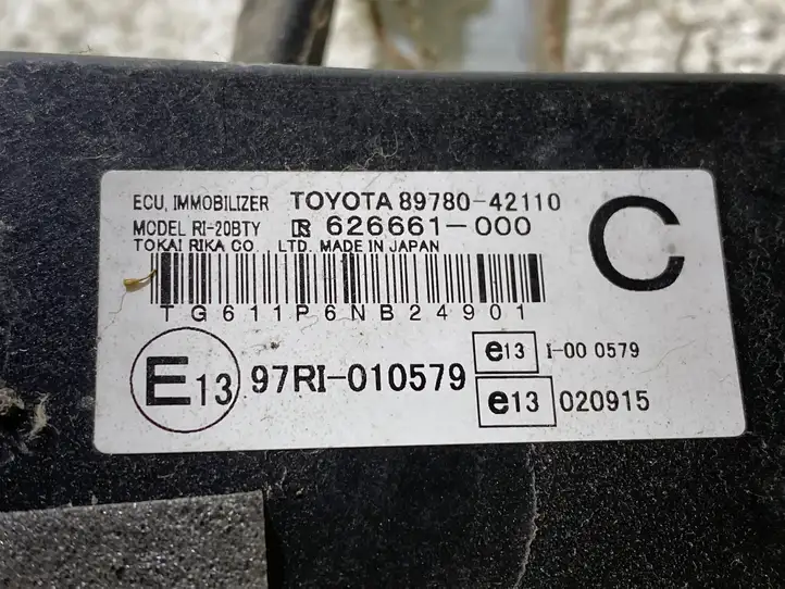 Toyota RAV 4 (XA30) (2006 - 2016) 8978042110 Блок иммобилайзера — фото 2