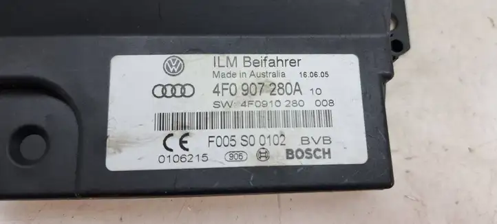 Audi A6 S6 C6 4F (2004 - 2008) 4F0907280A Прочие блоки управления — фото 3