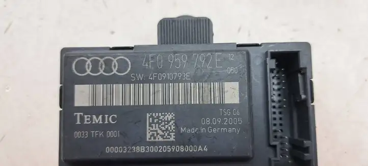 Audi A6 S6 C6 4F (2004 - 2008) 4F0959792E Блок управления дверью — фото 3