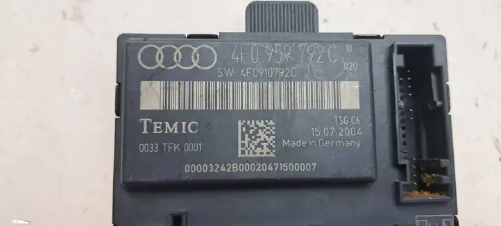 Audi A6 S6 C6 4F (2004 - 2008) 4F0959792C Блок управления дверью — фото 3
