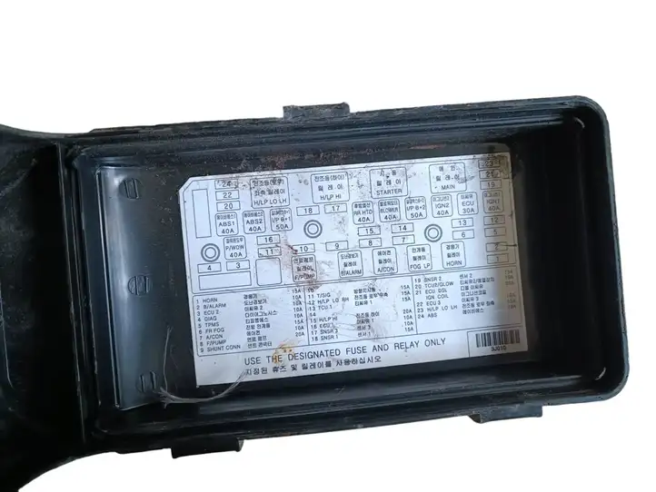 Hyundai ix 55 (2006 - 2012) Крышка ящика предохранителей — фото 3