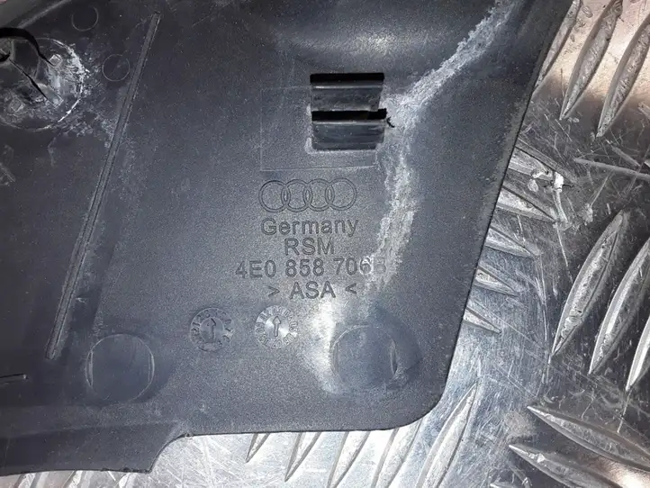Audi A8 S8 D3 4E (2005 - 2007) 4E0858706B Пластиковая отделка зеркала — фото 5