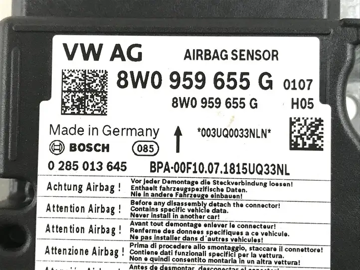 Audi A4 S4 B9 (2015 - 2019) 8W0959655G Блок управления SRS — фото 4