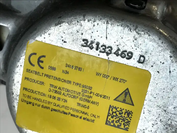 Audi A4 S4 B9 (2015 - 2019) 8W0857805A Задний ремень безопасности — фото 5