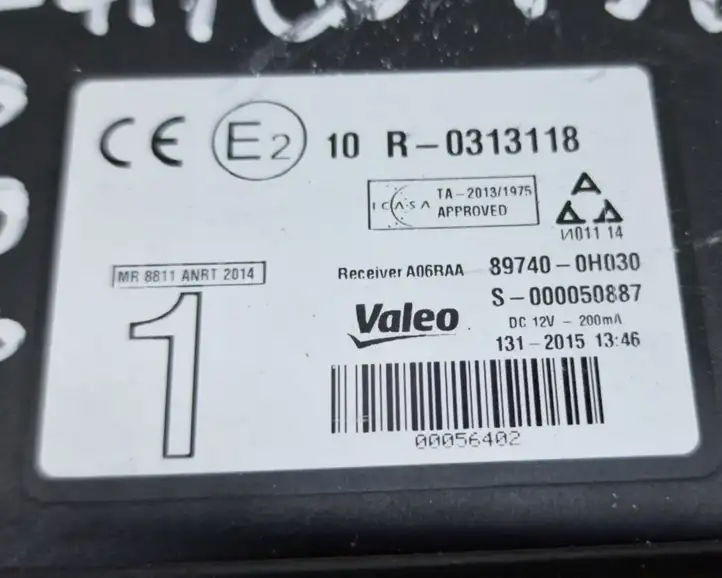 Toyota Aygo AB40 (2014 - 2018) 897400H030 Прочие блоки управления — фото 6