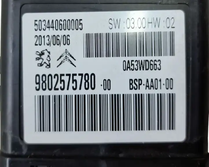 Peugeot iOn (2010 - 2016) 9802575780 Прочие блоки управления — фото 6