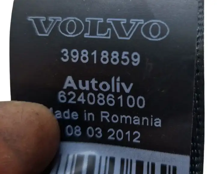Volvo V60 (2010 - 2013) 39818859 Задний ремень безопасности — фото 7