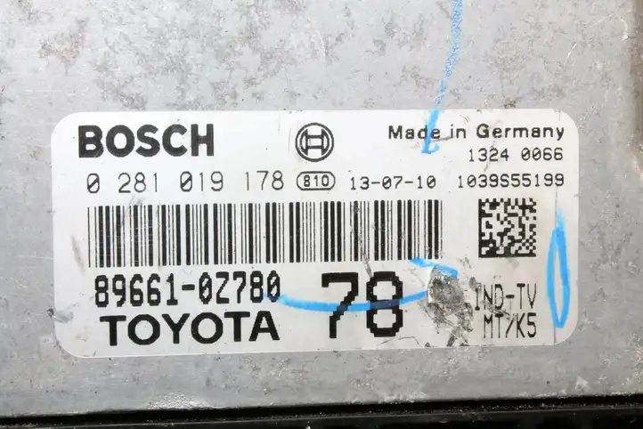 Toyota Auris E180 (2012 - 2018) 896610Z780 Блок управления двигателем (ЭБУ) — фото 3