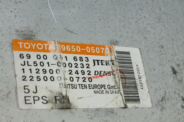 Toyota Avensis T270 (2009 - 2012) 8965005070 Блок управления усилителем руля — фото 3