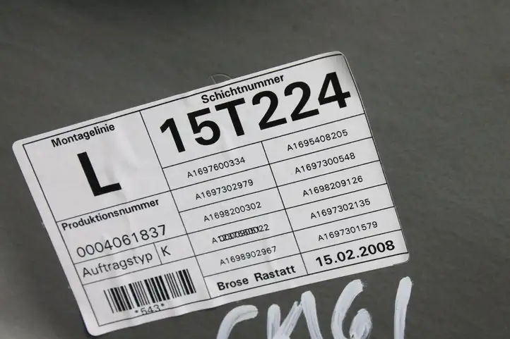 Mercedes-Benz B-class W245 (2005 - 2008) A1697301579 Стеклоподъемник передней двери (комплект) — фото 6
