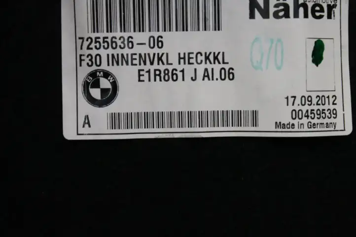 BMW 3 F30 F35 F31 (2012 - 2018) 7255636 Задняя боковая обшивка салона — фото 7